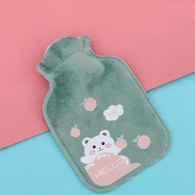 Pilvo šildytuvai karšto vandens butelio guminis maišelis Mielas animacinis filmas, šiltas, atpalaiduojantis, saugus karštis, šaltas, didelis pliušinis audinys karšto vandens maišelis