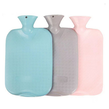 Χοντρά μπουκάλια ζεστού νερού Φορητά λαστιχένια χειμωνιάτικη τσάντα ζεστού νερού Χειμερινός ζεστός ζεστός τσάντας για κορίτσια Τσέπη χεριού πόδια μπουκάλι ζεστού νερού
