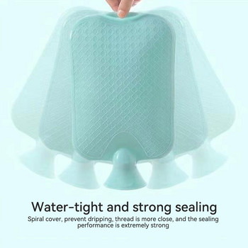 Χοντρά μπουκάλια ζεστού νερού Φορητά λαστιχένια χειμωνιάτικη τσάντα ζεστού νερού Χειμερινός ζεστός ζεστός τσάντας για κορίτσια Τσέπη χεριού πόδια μπουκάλι ζεστού νερού