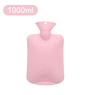 Χοντρά μπουκάλια ζεστού νερού Φορητά λαστιχένια χειμωνιάτικη τσάντα ζεστού νερού Χειμερινός ζεστός ζεστός τσάντας για κορίτσια Τσέπη χεριού πόδια μπουκάλι ζεστού νερού