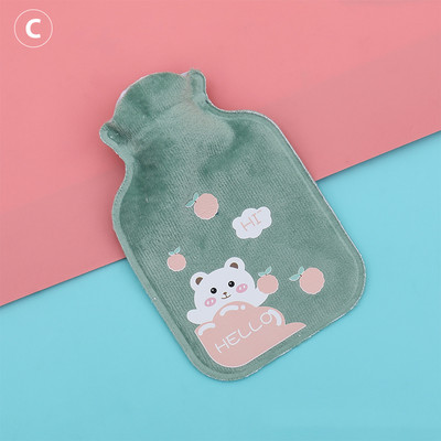 Pilvo šildytuvai karšto vandens butelio guminis maišelis Mielas animacinis filmas, šiltas, atpalaiduojantis, saugus karštis, šaltas, didelis pliušinis audinys karšto vandens maišelis