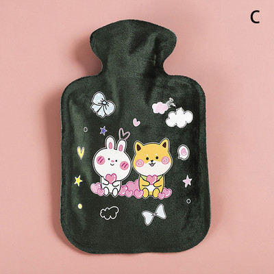 Armas kuumaveepudelikott tüdrukutele PVC/plüüsist õlasoojendaja käesoojenduskomplekt, soe kõht koheselt kuuma pakk Talvine veesoojenduspadi