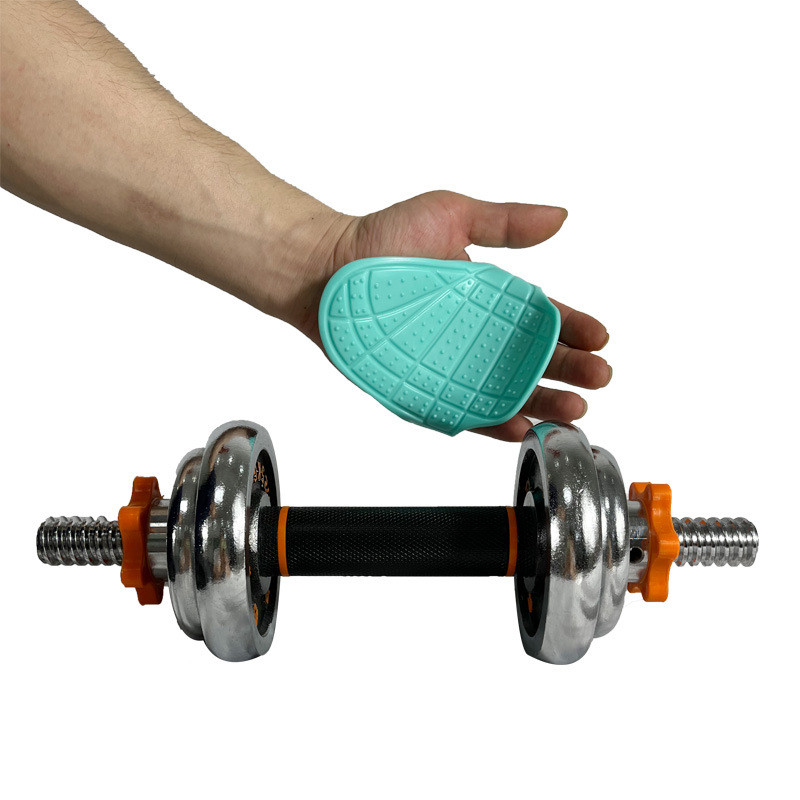 Svorio kėlimo rankenos pagalvėlės Sporto salės treniruotėms Pirštinės Silikagelis Neslystančios Fitneso Rankenos vyrams Moterims Pritraukimas hanteliais Jėgos treniruotės