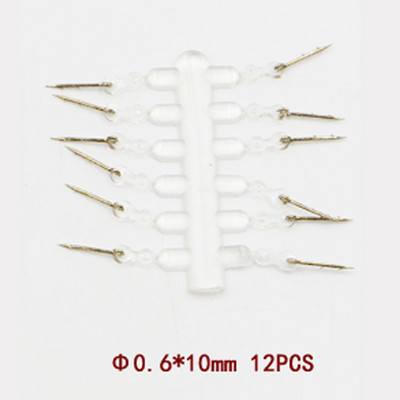 12 komada Metalni mamac Spike Pribor za pecanje šarana Mamac Sting Boilies Pin s prozirnom gumenom kukuruzom Ronnie Hair Rig Oprema za hranilicu šarana