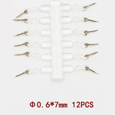 12 komada Metalni mamac Spike Pribor za pecanje šarana Mamac Sting Boilies Pin s prozirnom gumenom kukuruzom Ronnie Hair Rig Oprema za hranilicu šarana