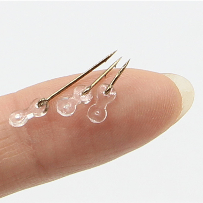 12 komada Metalni mamac Spike Pribor za pecanje šarana Mamac Sting Boilies Pin s prozirnom gumenom kukuruzom Ronnie Hair Rig Oprema za hranilicu šarana