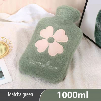 Vreća za toplu vodu od 1000 ml, topli grijač za trbušne ruke, slatka vrećica za toplu vodu za zimu, grijač za ruke, cvijetna torba za toplu vodu, grijač za vodu