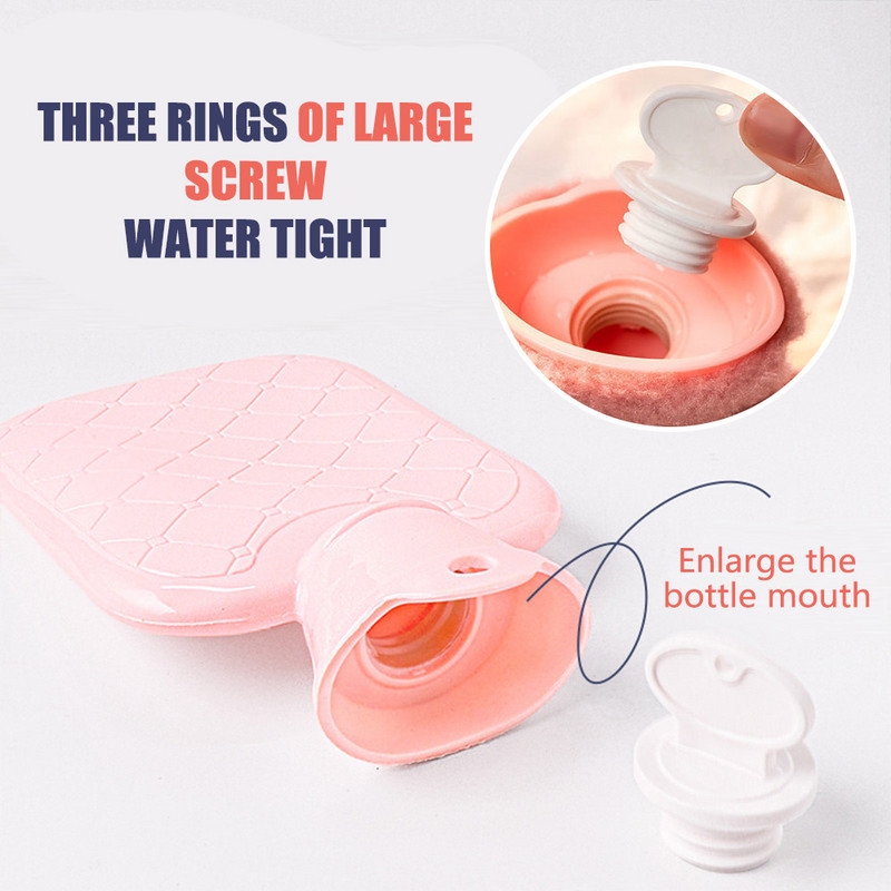 Vreća za toplu vodu od 1000 ml, topli grijač za trbušne ruke, slatka vrećica za toplu vodu za zimu, grijač za ruke, cvijetna torba za toplu vodu, grijač za vodu