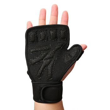 1 чифта тренировъчни ръкавици за вдигане на тежести Фитнес Спорт Бодибилдинг Гимнастика Фитнес зала Ръкавици за защита на ръката на китката