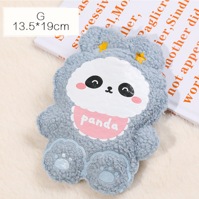 Cartoon Plush Bear kuumaveepudel vee täidis Teddy Velvet väike kaasaskantav õpilaste kätesoojendaja armas 350ml mini sooja vee kott
