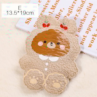 Cartoon Plush Bear kuumaveepudel vee täidis Teddy Velvet väike kaasaskantav õpilaste kätesoojendaja armas 350ml mini sooja vee kott