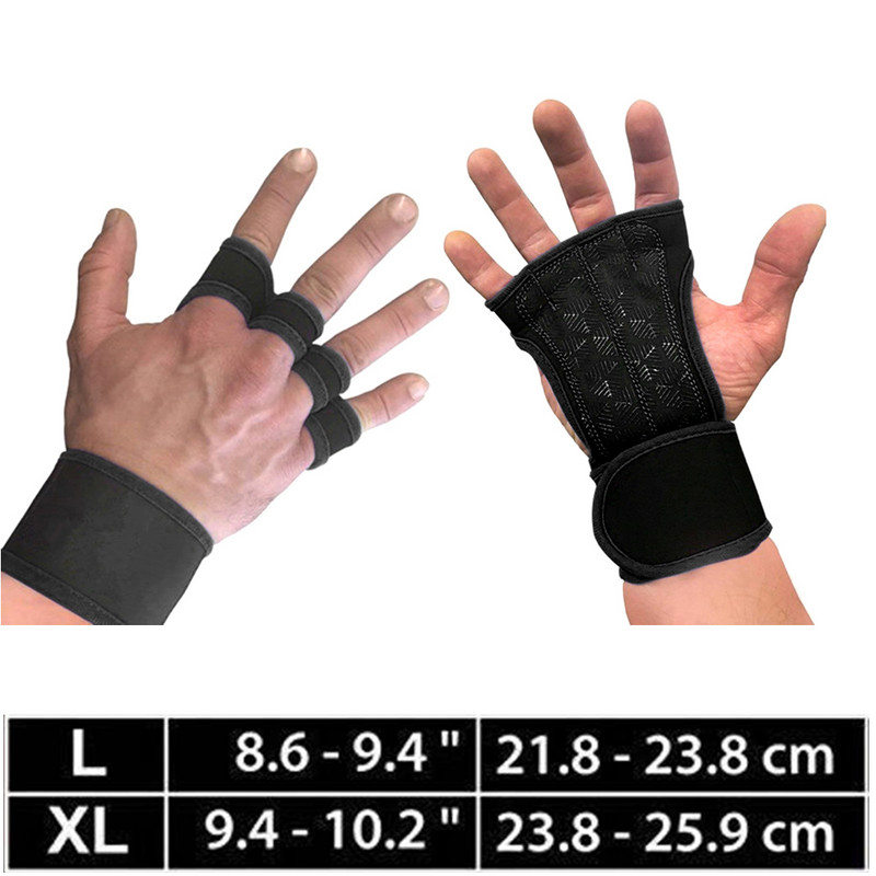 1 pora svorio kilnojimo kultūrizmo pirštinės delno apsauga treniruojančios pirštinės