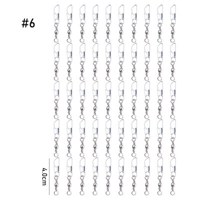 50 vnt. tvirti žiedai, pasukami meškeriukai, metaliniai meškeriojimo kaiščio jungtis su užsegimu užsegami žvejybos kabliukai.
