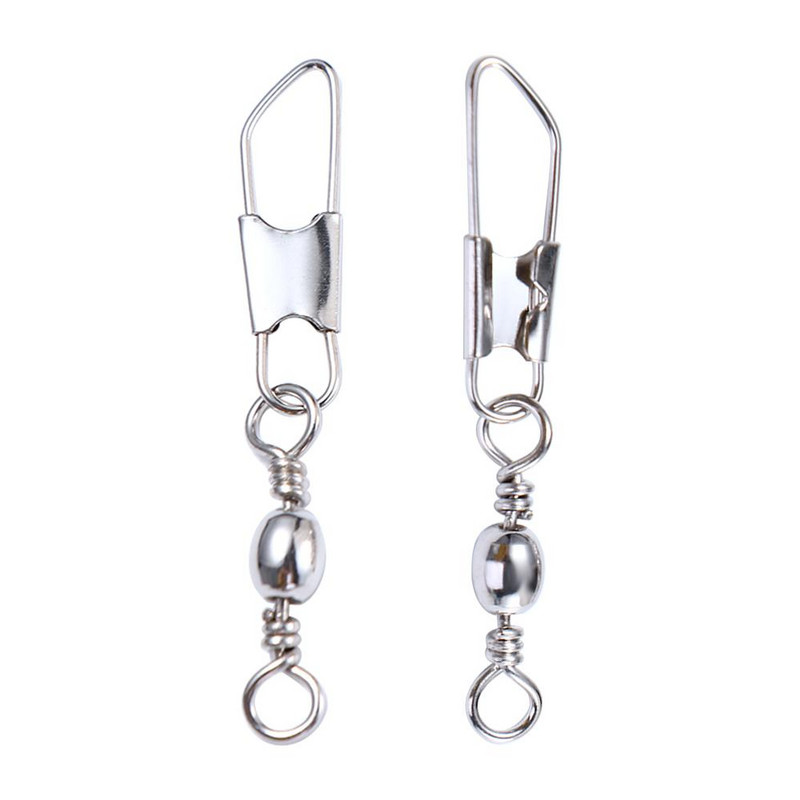 50 vnt. tvirti žiedai, pasukami meškeriukai, metaliniai meškeriojimo kaiščio jungtis su užsegimu užsegami žvejybos kabliukai.