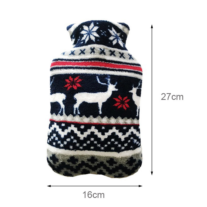 Navlaka za vrećicu za termofor Tkanina od koraljnog flisa 1000 ml Održava toplinu, mekana, opuštajuća SNO88