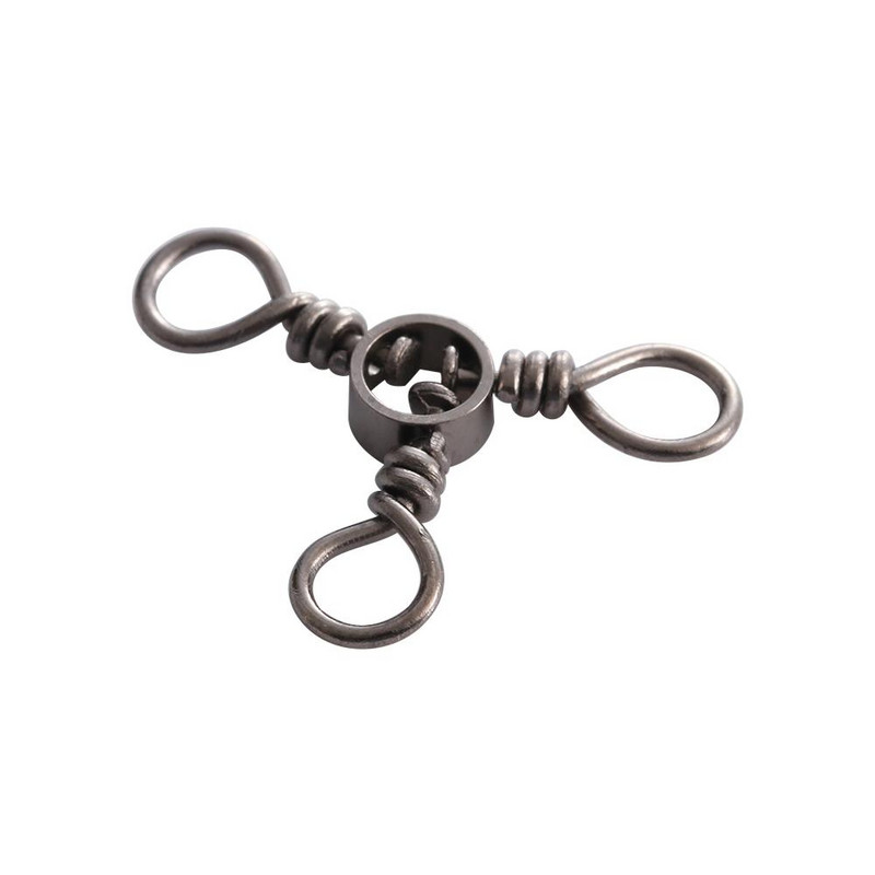 25 tk/pakendis kolmesuunaline pöörlev karpkala konksud 3-suunaline pöörlev konks püügikonnektor kolmiknärvi pöörd püügitarvete tarvikud