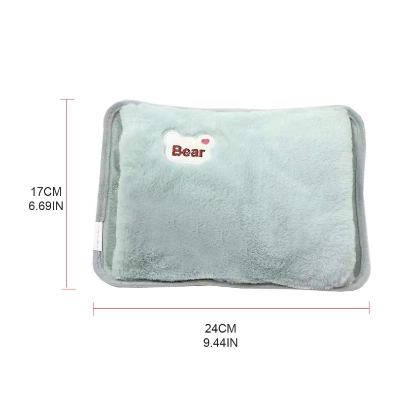 Y1QB įkraunamas karšto vandens maišelis elektrinis USB šildymo vandens kišenė Mielas animacinis meškiukas, skirtas namų miegamojo bendrabutyje