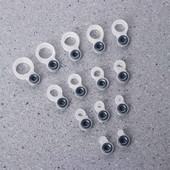 14 vnt. aukštos kokybės silikoninio O žiedo meškerės vielos keraminio žiedo antgalio taisymo rinkinys, meškerės kreipiamųjų reikmenų priedai