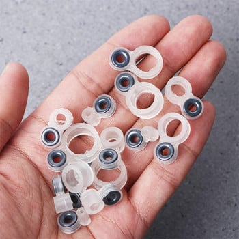 14Pcs υψηλής ποιότητας σιλικόνης O Ring καλάμι ψαρέματος σύρμα κεραμικό δαχτυλίδι μύτη επισκευής κιτ Fishing Line Guide Tackle Accessories