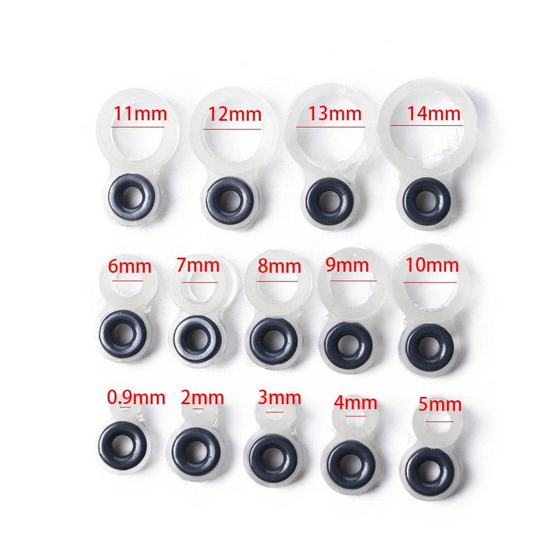 14 vnt. aukštos kokybės silikoninio O žiedo meškerės vielos keraminio žiedo antgalio taisymo rinkinys, meškerės kreipiamųjų reikmenų priedai