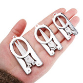 1 vnt. sulankstomos žirklės, nešiojamos kelioninės nerūdijančio plieno žvejybos žirklės, aštrios avarinės siuvinėjimo kirpimo siuvimo žirklės