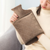 Capac pentru sticle de apă caldă de 1/2L, iarnă, cald, gros, capac pentru sticle de apă fierbinte, pentru mâini, picioare, perioade de încălzire, ameliorarea durerii, capac pentru sac cu apă caldă