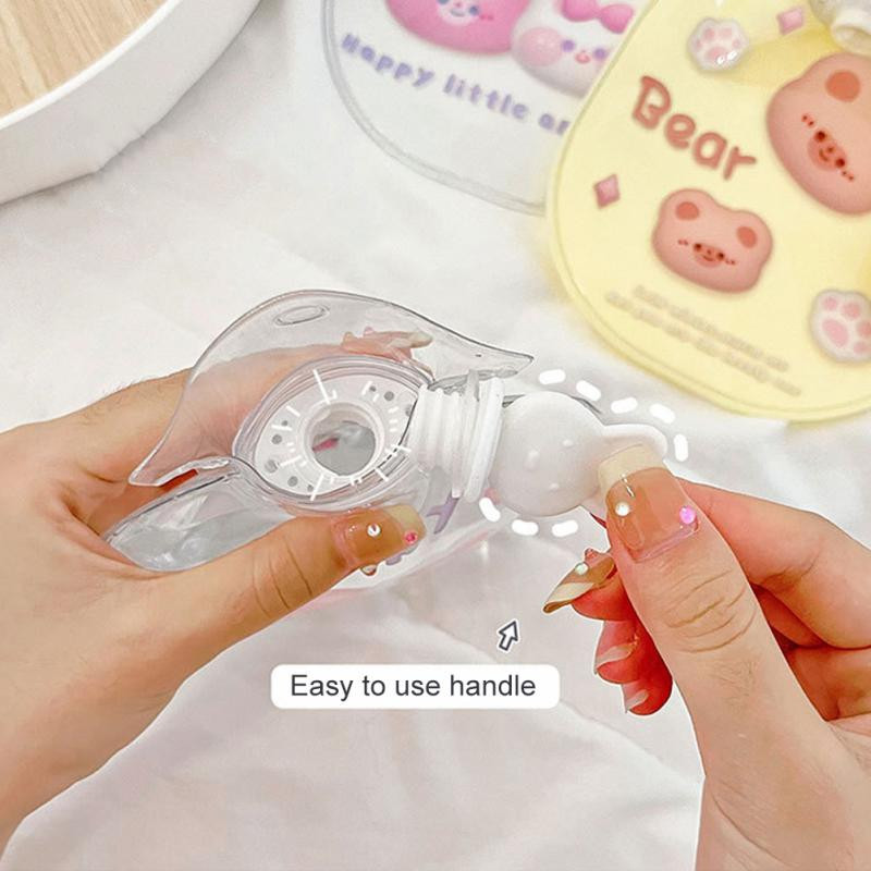 Kawaii átlátszó melegvizes táska kézi meleg vizes palack szivárgásmentes tömítés 3D sztereó melegvíz táska PVC mini meleg kézmelegítő