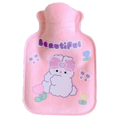 Mini karšto vandens butelis nešiojamas karšto vandens maišelis Nešiojamas šilto vandens krepšys, skirtas kaklo ir pečių mėšlungiui Kalėdų dovanos moterims