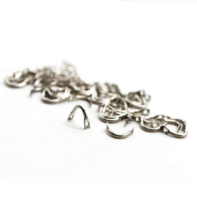 100 tk messingist kalapüügiriistad Easy Spinner Clevis U-kujuline konnektor Spinnerbait peibutis tarvikud DIY kalastustarbed