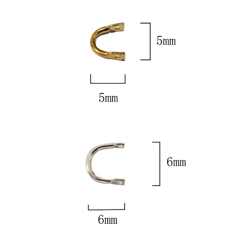 100 tk messingist kalapüügiriistad Easy Spinner Clevis U-kujuline konnektor Spinnerbait peibutis tarvikud DIY kalastustarbed