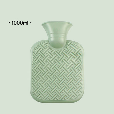 Επαναχρησιμοποιήσιμη μεγάλη τσάντα ζεστού νερού 2 λίτρων Φορητά παχύρρευστα λαστιχένια μπουκάλια ζεστού νερού Θερμότερη τσάντα θεραπείας για την ανακούφιση του πόνου