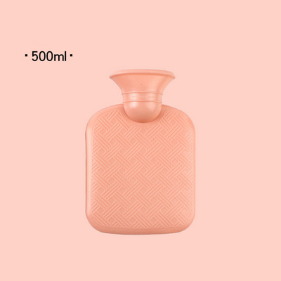 Επαναχρησιμοποιήσιμη μεγάλη τσάντα ζεστού νερού 2 λίτρων Φορητά παχύρρευστα λαστιχένια μπουκάλια ζεστού νερού Θερμότερη τσάντα θεραπείας για την ανακούφιση του πόνου