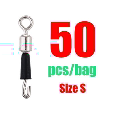 30/50 τεμ. Περιστρεφόμενο ρουλεμάν Γάντζος ψαρέματος Γρήγορος σύνδεσμος Συμπαγείς δακτύλιοι κυλιόμενη πετονιά ψαρέματος Quick Link Αξεσουάρ ψαρέματος κυπρίνου