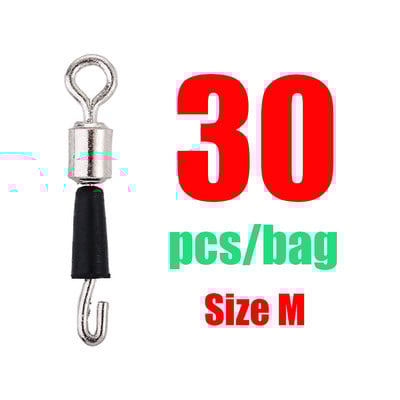 30/50 τεμ. Περιστρεφόμενο ρουλεμάν Γάντζος ψαρέματος Γρήγορος σύνδεσμος Συμπαγείς δακτύλιοι κυλιόμενη πετονιά ψαρέματος Quick Link Αξεσουάρ ψαρέματος κυπρίνου