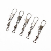 100 vienetų / partijos 30 mm žvejybos jungties jungtis, tvirta žiedai, rutulinio vamzdelio pasukamas kaištis su užsegamais žuvies reikmenų priedais