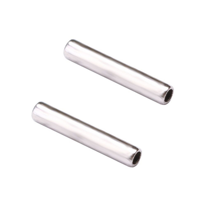 100 vnt. apvalus nerūdijančio plieno žvejybos vamzdelis varinis meškerės priedai Įrankis Žvejybos viela Vamzdžio užspaudimo rankovių jungtis