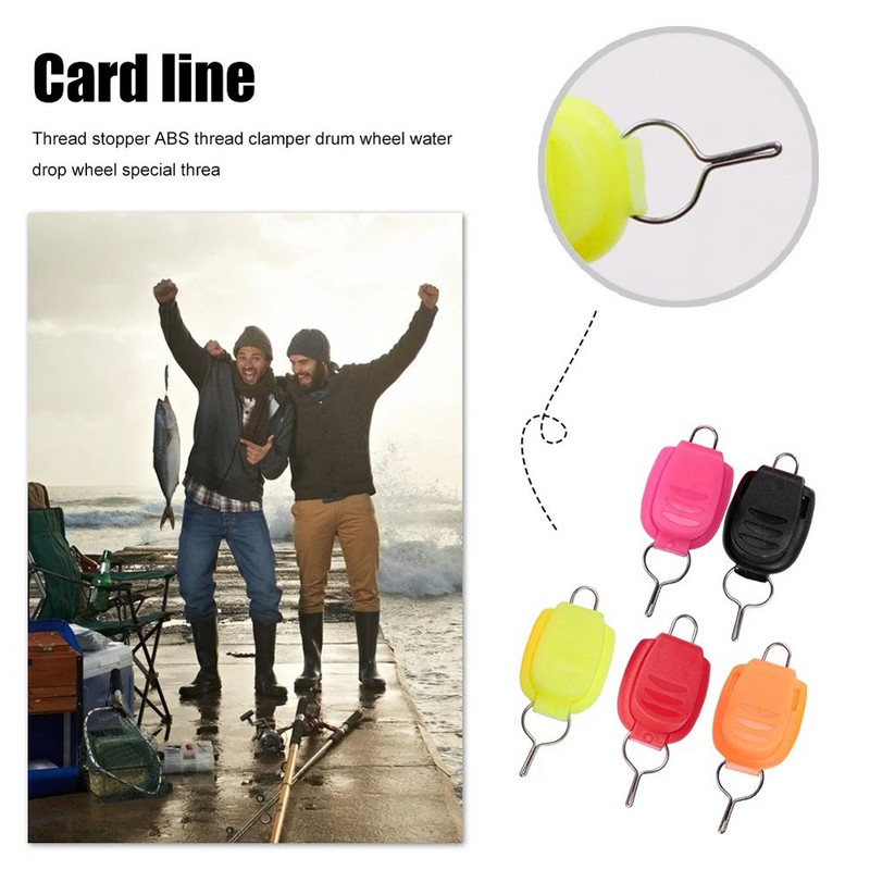 10 vnt Baitcasting ritės žuvies lyno laikiklis ABS sriegio segtukas žvejybos laido kamštis kortelės lyno įrenginio žvejybos reikmenų priedai