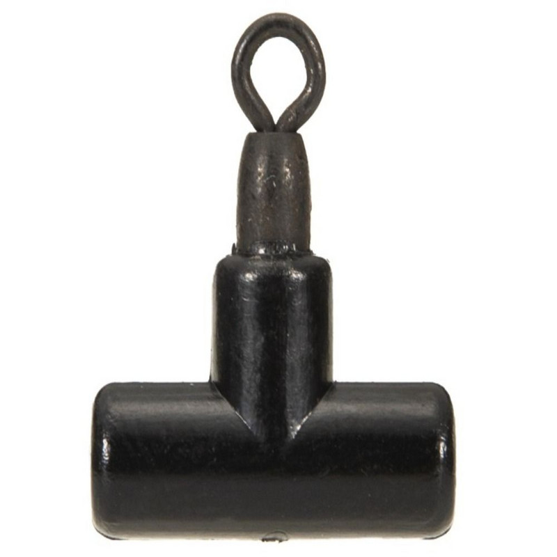 10 tk kalastustarbed, must T-kujuline pöörlev karpkala rõngad klambriga õngenööri liugur helmed jooksva tõmblukuga kalapüügi tarvikud