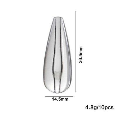 Nou 10 buc/set Bombarda Float Instrumente de pescuit Float Bobber Transparent Pescuit la crap Asistent de aruncare Aparatură de pescuit cu scufundare