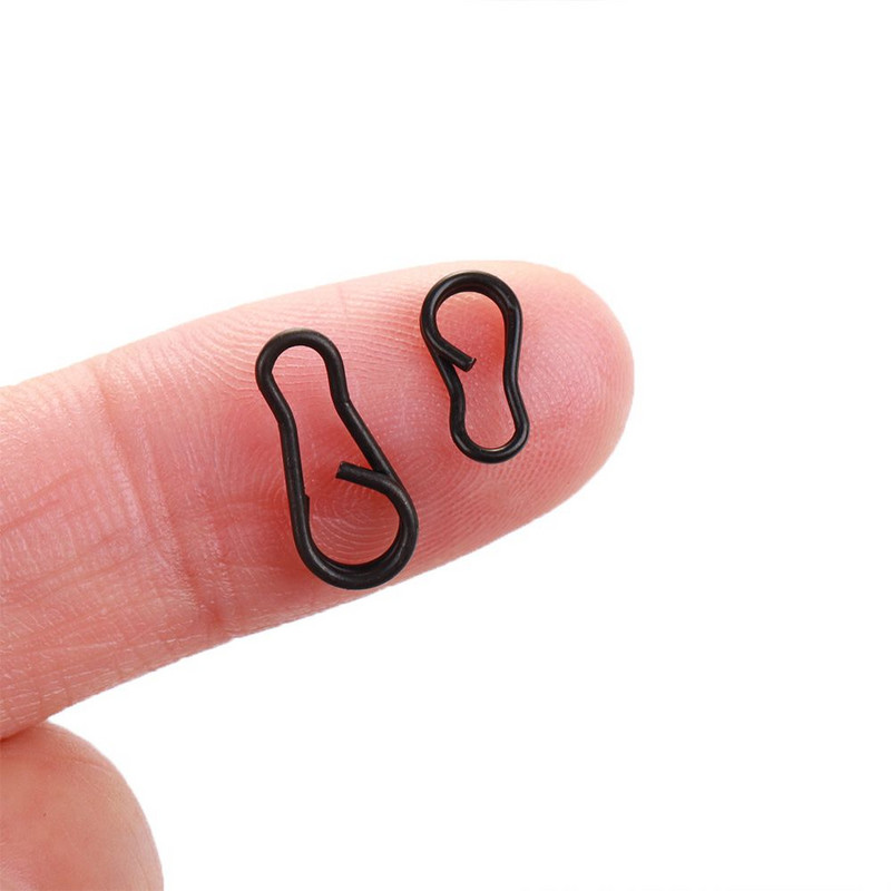 30 tk/partii Karpkalapüügi nööpklambrid Püügikonnektor, veerevad pöörded Kiirvahetuskalapüügiterminal Kalastusriistad Aksessuaarid