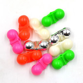 10 τμχ Φορητό ελκυστήρα ψαρέματος θάλασσας διπλής στροφής Κουδουνίστρα ψαριού δόλωμα δόλωμα Συναγερμός ψαριών ελκυστήρας χάντρες για αρχάριους Εργαλεία ψαρέματος