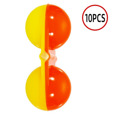 10 τμχ Φορητό ελκυστήρα ψαρέματος θάλασσας διπλής στροφής Κουδουνίστρα ψαριού δόλωμα δόλωμα Συναγερμός ψαριών ελκυστήρας χάντρες για αρχάριους Εργαλεία ψαρέματος