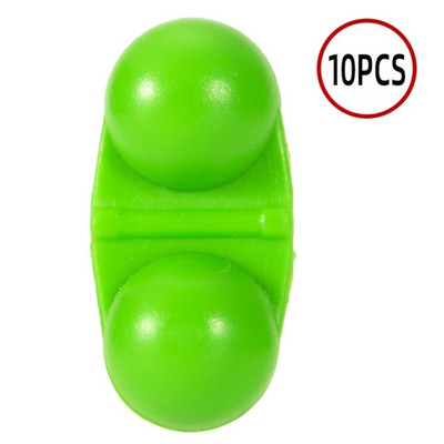 10 τμχ Φορητό ελκυστήρα ψαρέματος θάλασσας διπλής στροφής Κουδουνίστρα ψαριού δόλωμα δόλωμα Συναγερμός ψαριών ελκυστήρας χάντρες για αρχάριους Εργαλεία ψαρέματος