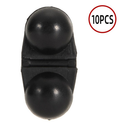 10 τμχ Φορητό ελκυστήρα ψαρέματος θάλασσας διπλής στροφής Κουδουνίστρα ψαριού δόλωμα δόλωμα Συναγερμός ψαριών ελκυστήρας χάντρες για αρχάριους Εργαλεία ψαρέματος