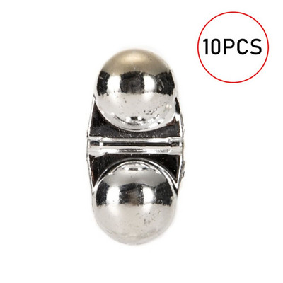 10 τμχ Φορητό ελκυστήρα ψαρέματος θάλασσας διπλής στροφής Κουδουνίστρα ψαριού δόλωμα δόλωμα Συναγερμός ψαριών ελκυστήρας χάντρες για αρχάριους Εργαλεία ψαρέματος