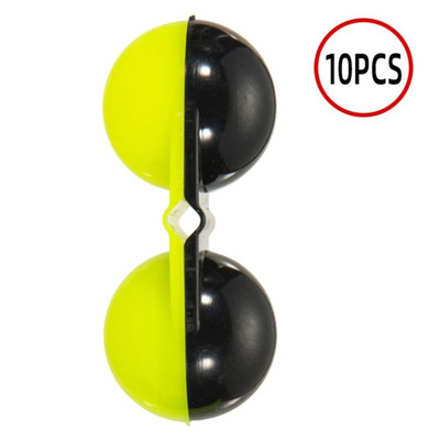 10 τμχ Φορητό ελκυστήρα ψαρέματος θάλασσας διπλής στροφής Κουδουνίστρα ψαριού δόλωμα δόλωμα Συναγερμός ψαριών ελκυστήρας χάντρες για αρχάριους Εργαλεία ψαρέματος