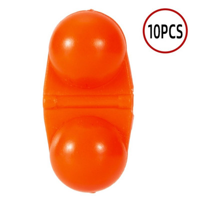 10 τμχ Φορητό ελκυστήρα ψαρέματος θάλασσας διπλής στροφής Κουδουνίστρα ψαριού δόλωμα δόλωμα Συναγερμός ψαριών ελκυστήρας χάντρες για αρχάριους Εργαλεία ψαρέματος