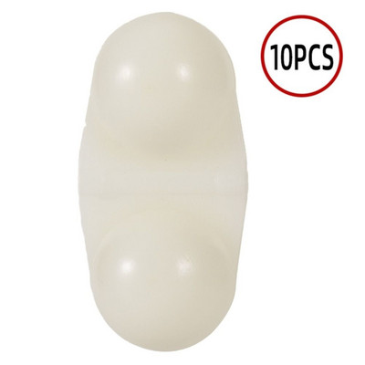 10 τμχ Φορητό ελκυστήρα ψαρέματος θάλασσας διπλής στροφής Κουδουνίστρα ψαριού δόλωμα δόλωμα Συναγερμός ψαριών ελκυστήρας χάντρες για αρχάριους Εργαλεία ψαρέματος