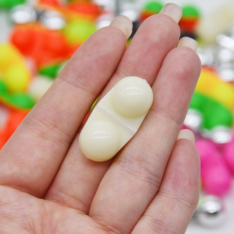 10 τμχ Φορητό ελκυστήρα ψαρέματος θάλασσας διπλής στροφής Κουδουνίστρα ψαριού δόλωμα δόλωμα Συναγερμός ψαριών ελκυστήρας χάντρες για αρχάριους Εργαλεία ψαρέματος