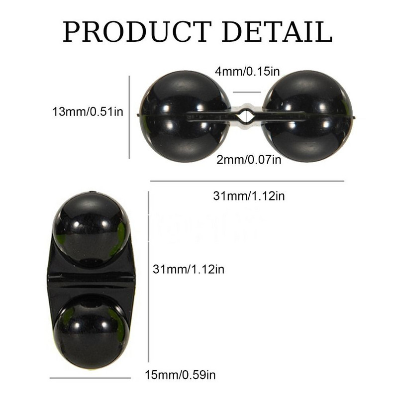 10 τμχ Φορητό ελκυστήρα ψαρέματος θάλασσας διπλής στροφής Κουδουνίστρα ψαριού δόλωμα δόλωμα Συναγερμός ψαριών ελκυστήρας χάντρες για αρχάριους Εργαλεία ψαρέματος